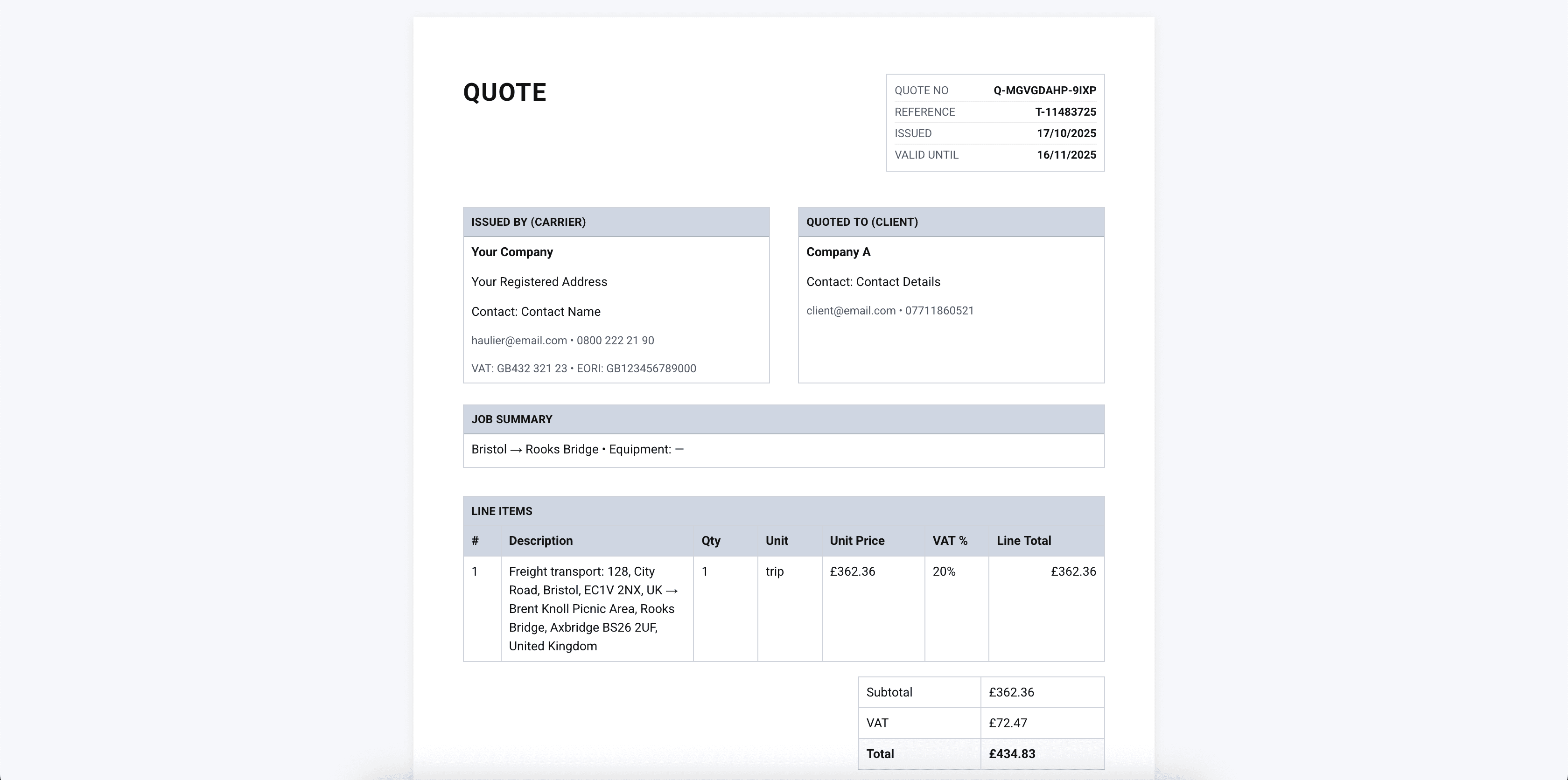 Averion TMS automated document generation feature screenshot showing instant cmrs, delivery notes & invoices. - Generate compliant paperwork automatically from your trip data - CMR, POD, and invoice templates are