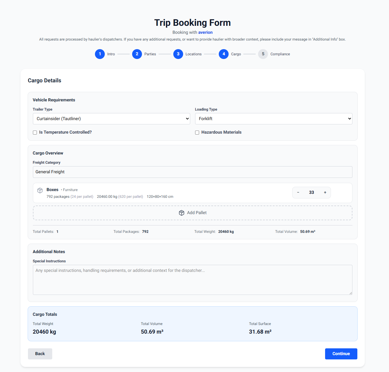 Info Request - Step 2
