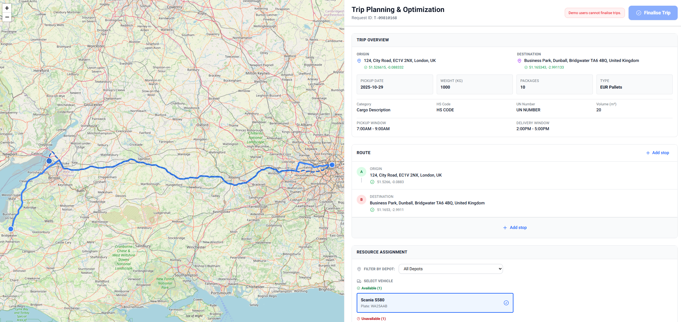 Route & Pricing - Step 3